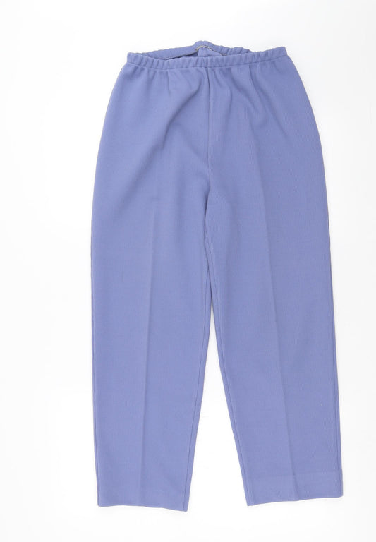 Preworn Womens Purple Striped  Trousers  Size 26 in L25 in