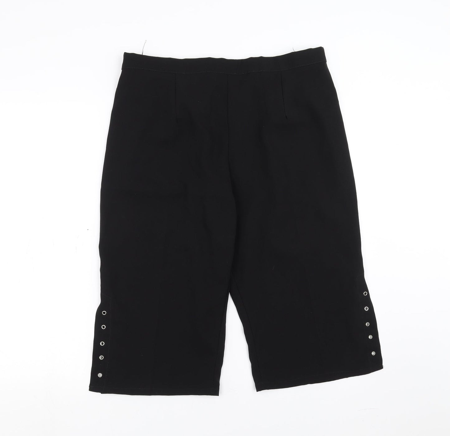 Preworn Womens Black   Cropped Trousers Size 2XL  - 17 in inside leg