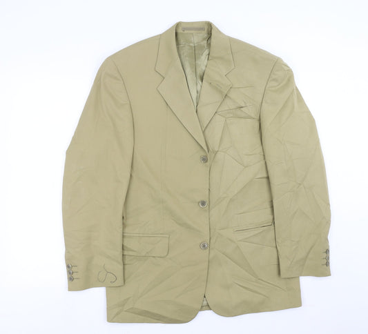 conqueror Mens Green   Jacket Suit Jacket Size 38
