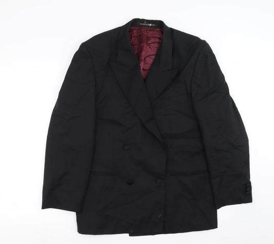 Marks and Spencer Mens Black   Jacket Suit Jacket Size 38