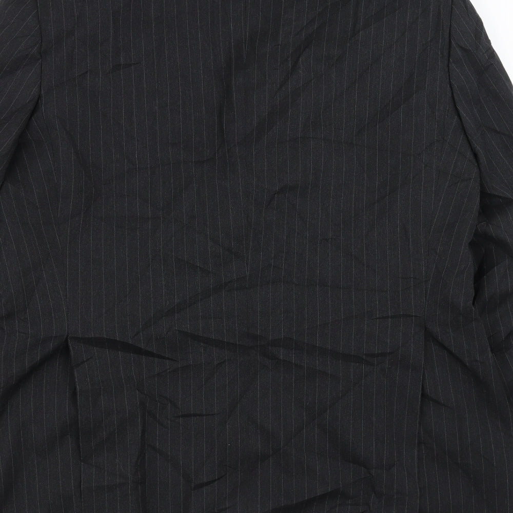 Mr Harry Mens Grey Striped  Jacket Suit Jacket Size 42