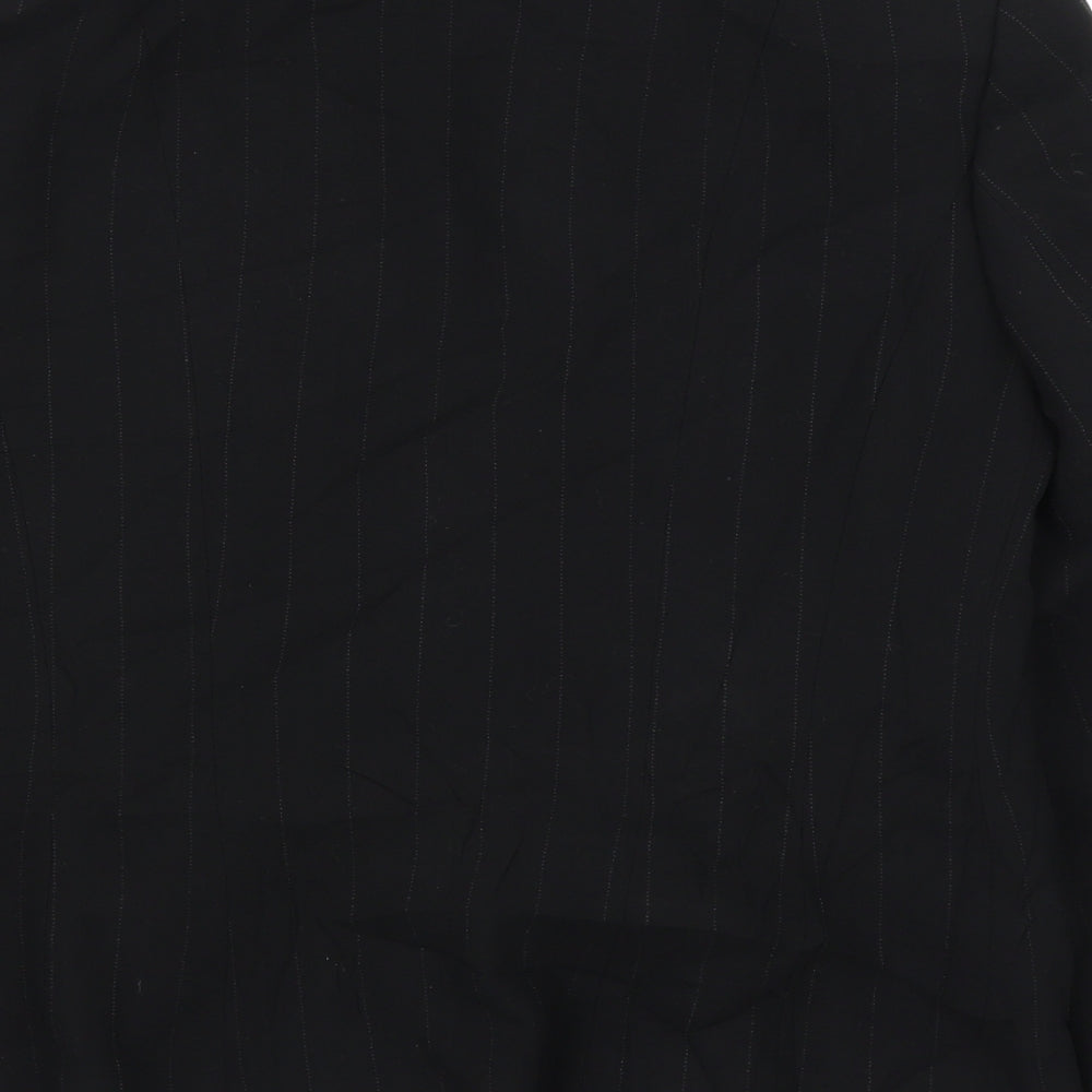 Principles Womens Black Striped  Jacket Blazer Size 14
