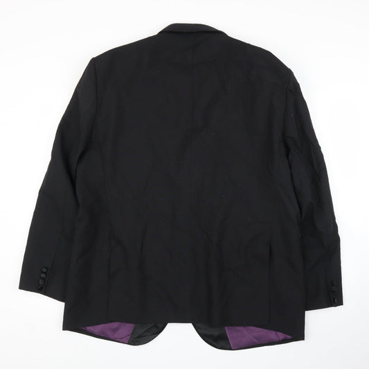 Charlton Gray  Womens Black   Jacket Suit Jacket Size 46