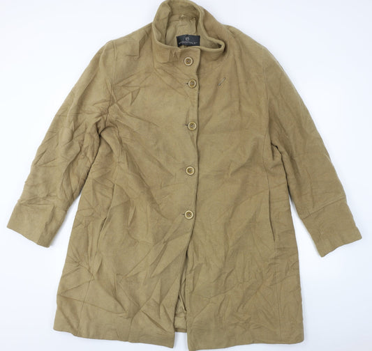 Essentials  Womens Brown   Jacket Coat Size 20
