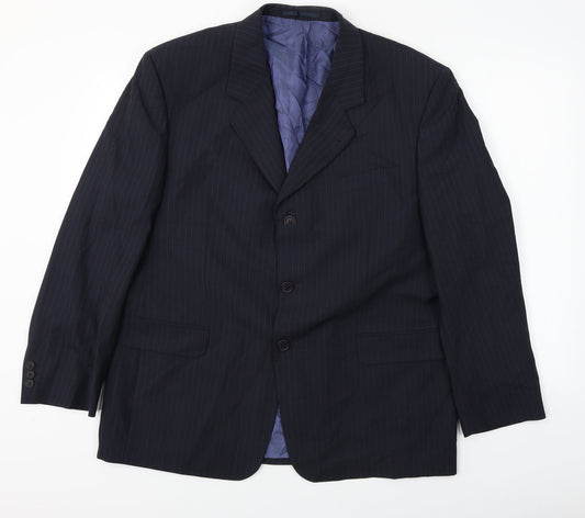 Preworn  Mens Blue   Jacket Blazer Size 44