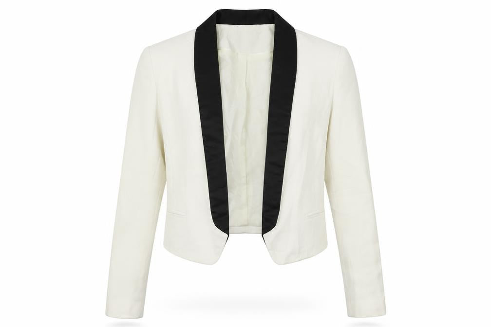 H&M  Womens White   Jacket Blazer Size 4