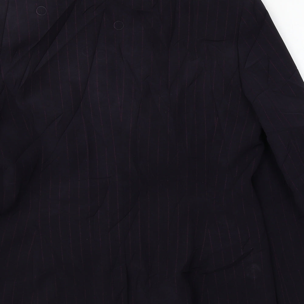 Per Una  Womens Purple Striped  Jacket Blazer Size 12