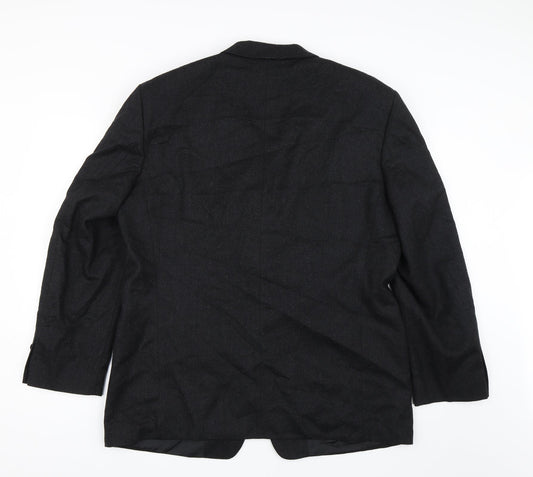 C&A Mens Black   Jacket Suit Jacket Size 42