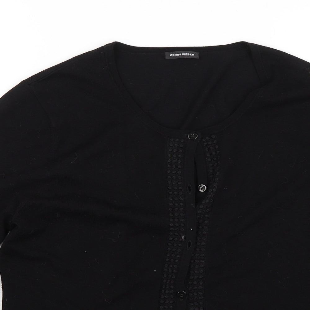 Gerry Weber Womens Black   Cardigan Jumper Size 10