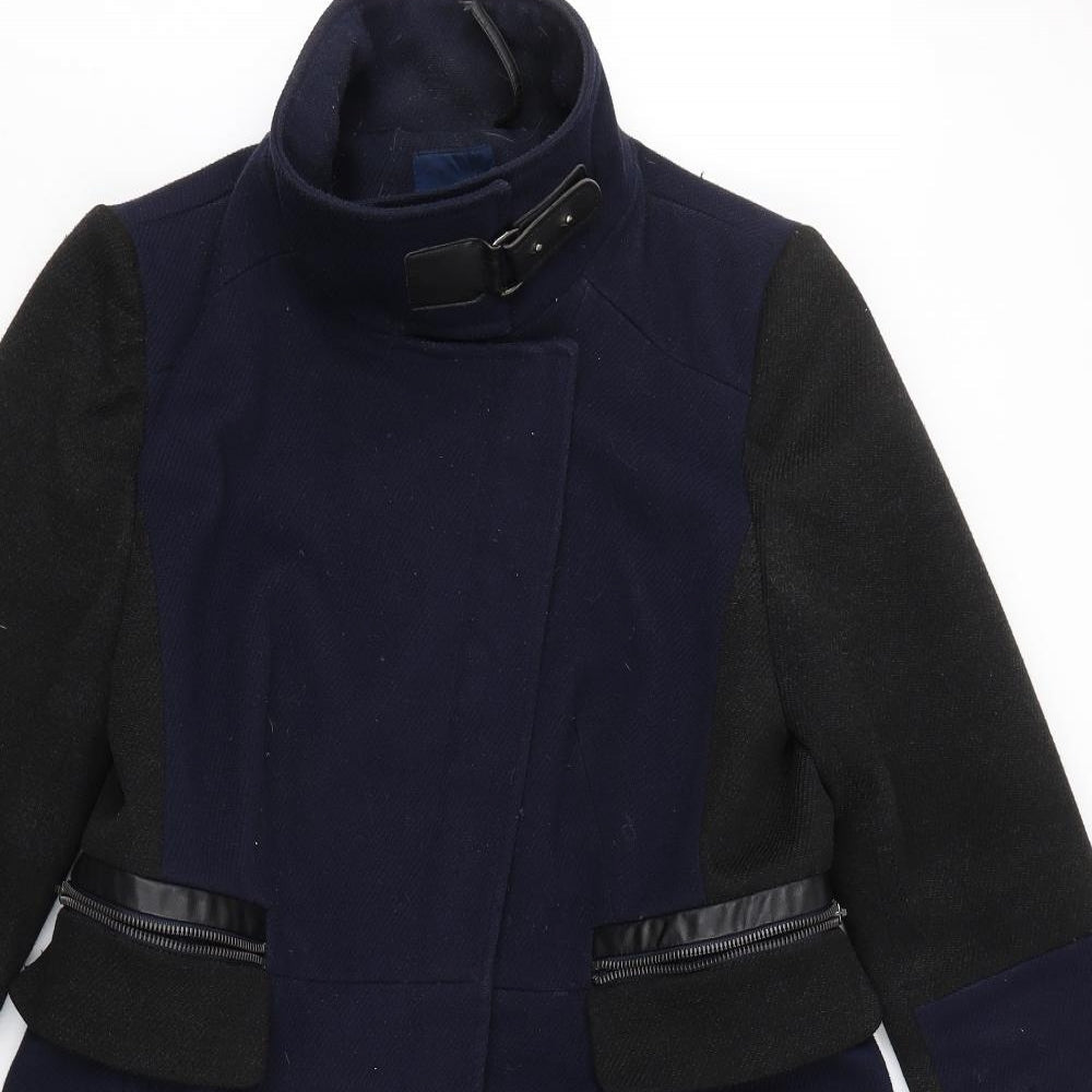 NEXT Womens Blue   Trench Coat Coat Size 4
