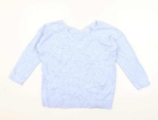 Preworn Womens Blue   Cardigan Jumper Size 8