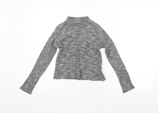 MISS EVIE Girls Grey   Basic T-Shirt Size 9-10 Years