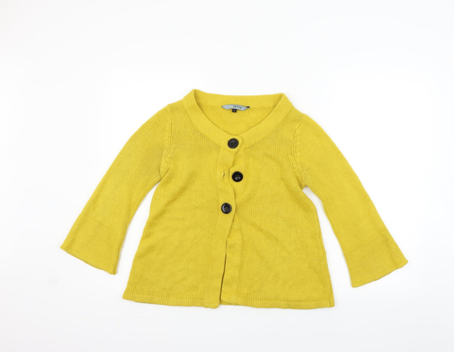 Red Herring Womens Yellow   Cardigan Jumper Size 8