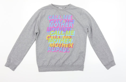 rupaul Womens Grey   Pullover Jumper Size 2XS