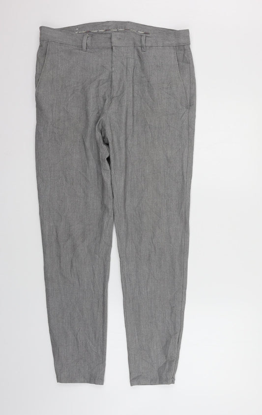 Preworn Womens Grey   Trousers  Size 32 in L27 in