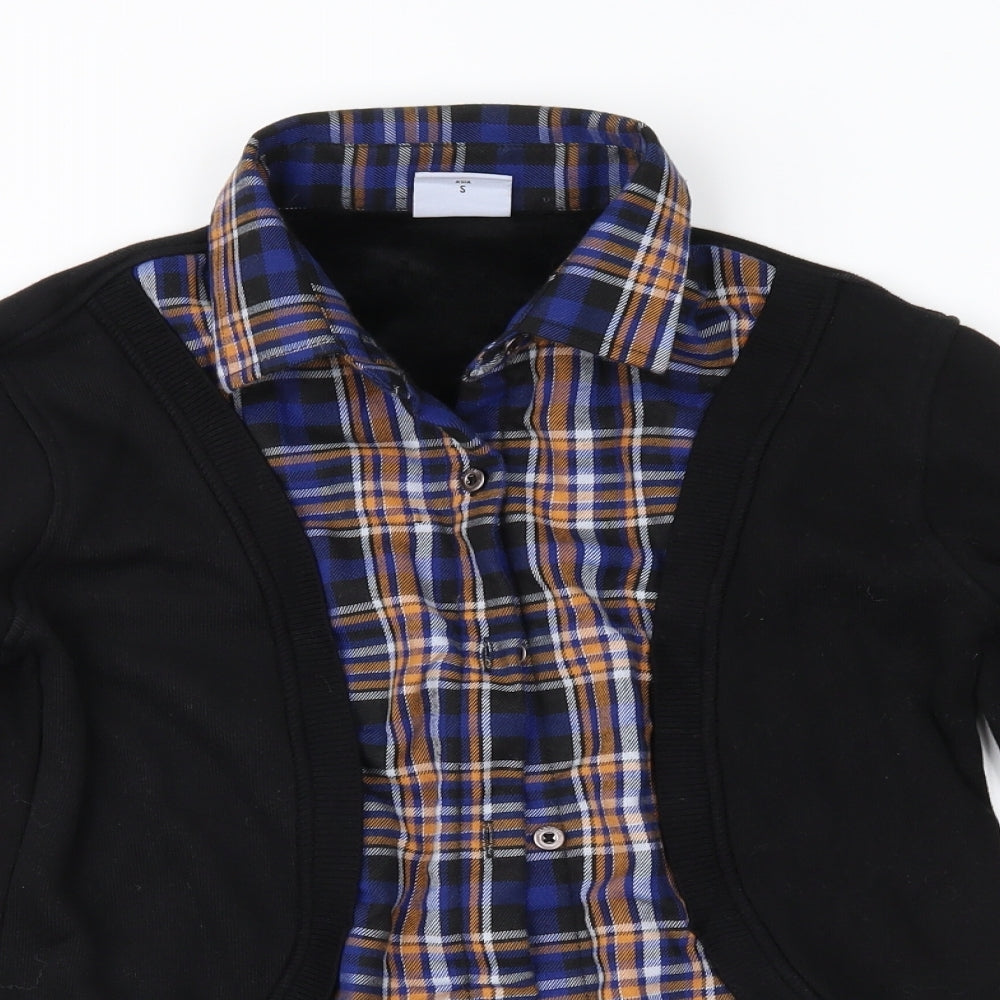 Lee Cooper Womens Black Check  Jacket  Size 8