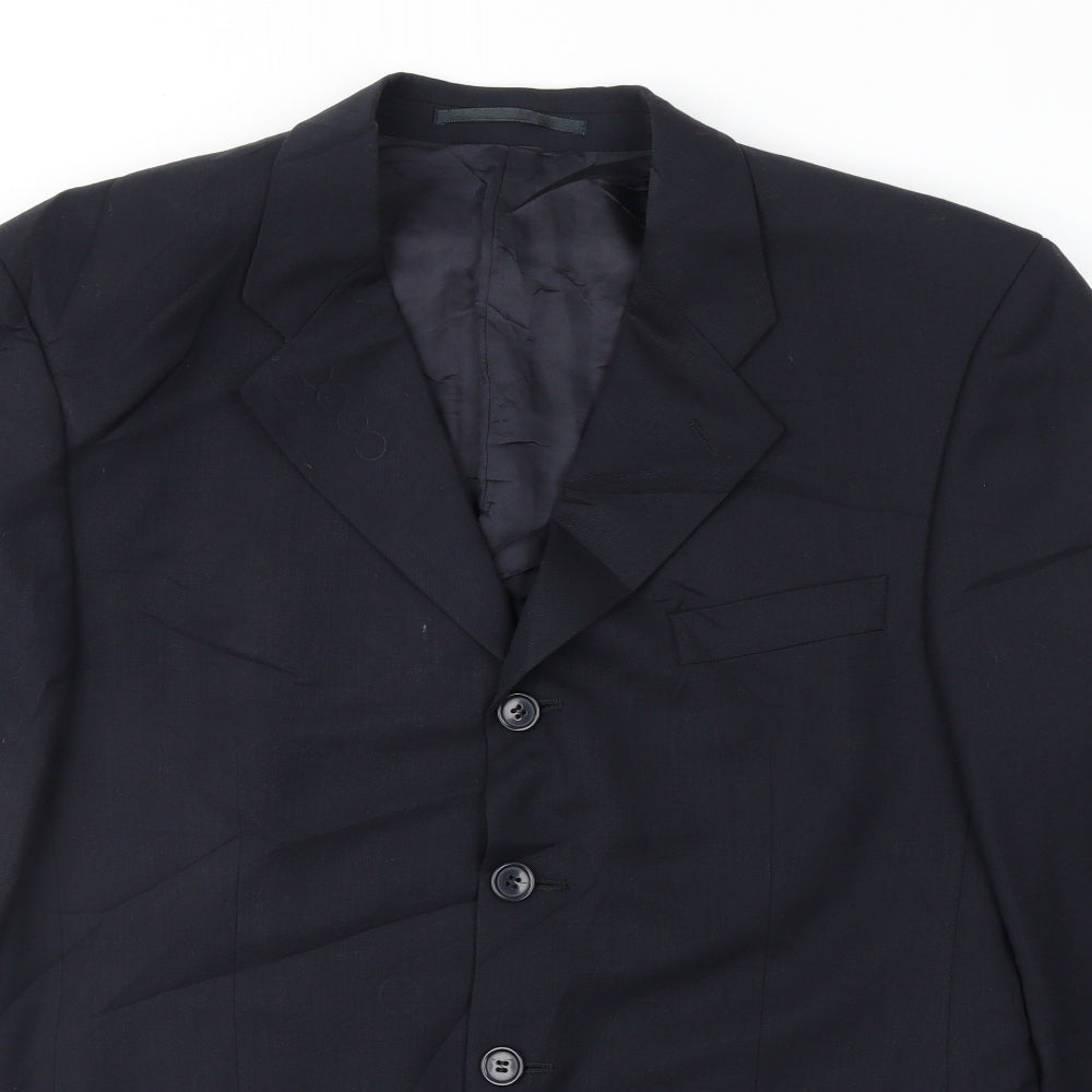 Harewood Mens Blue   Jacket Suit Jacket Size 40