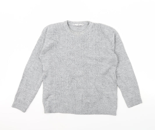 Pure & Natural Womens Grey   Pullover Jumper Size S