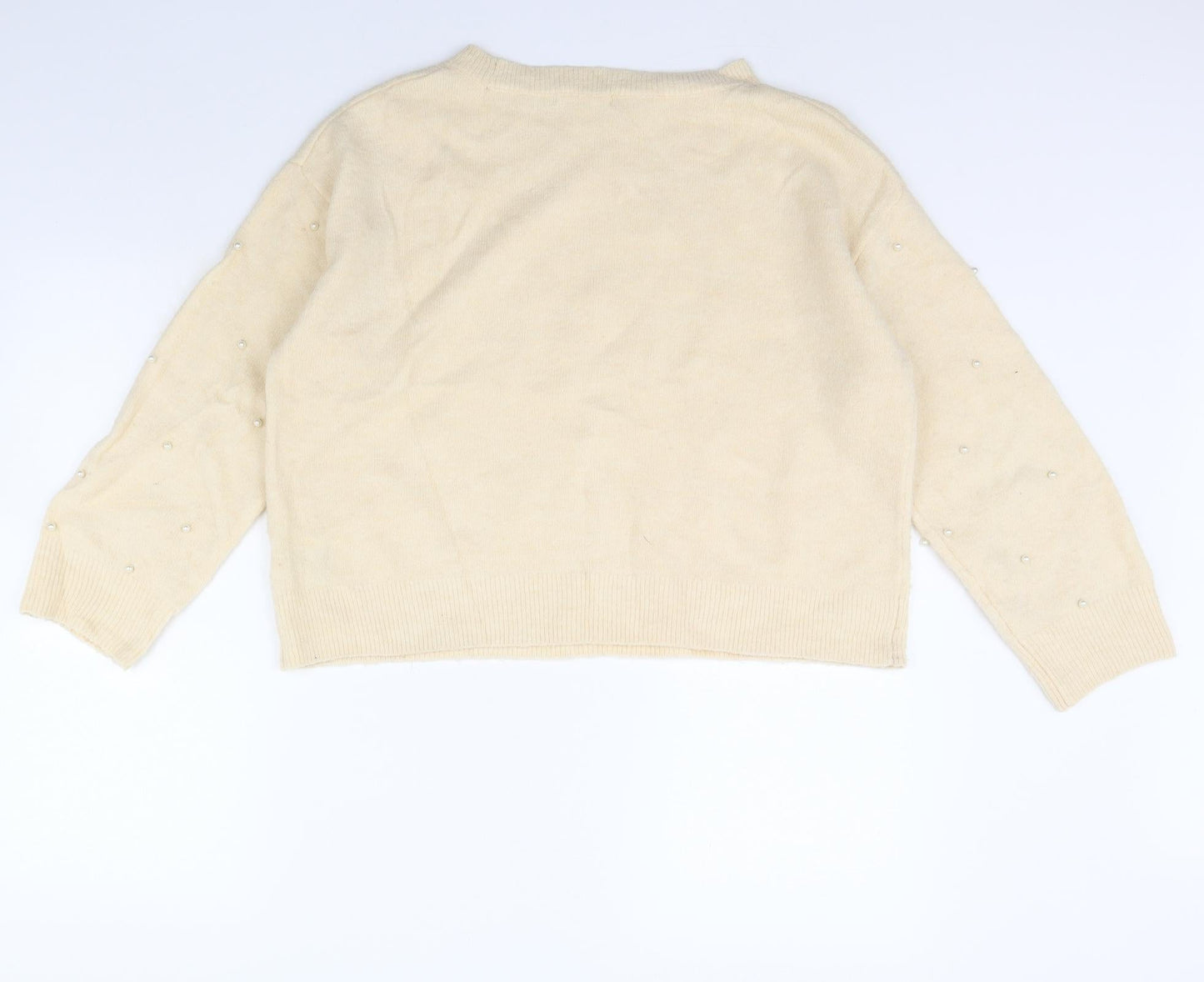 H&M Womens Ivory   Pullover Jumper Size S