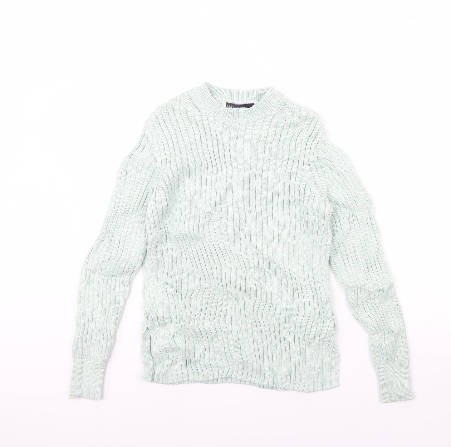 m&s Womens Green   Pullover Jumper Size 10