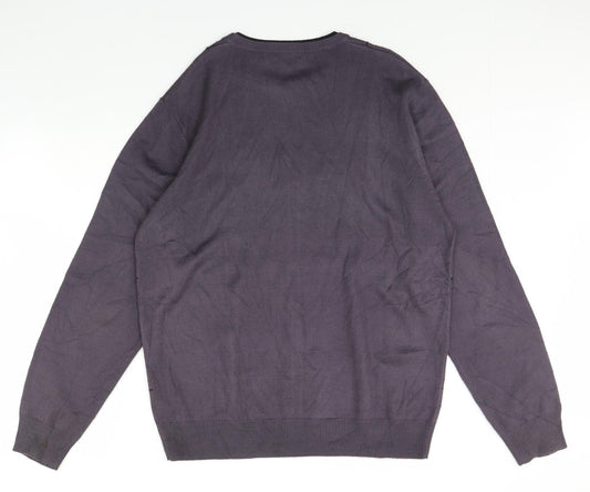 BHS Mens Purple   Pullover Jumper Size L