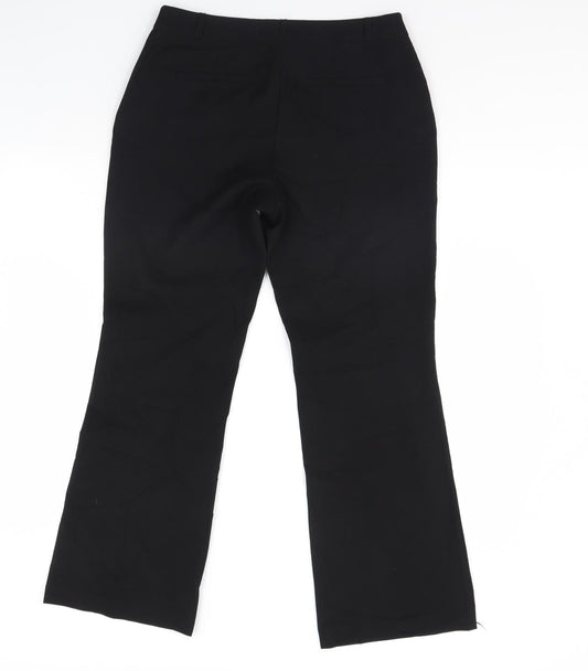 M&Co Womens Black   Dress Pants Trousers Size 10 L30 in