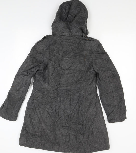 NEXT Womens Grey   Overcoat Coat Size 12