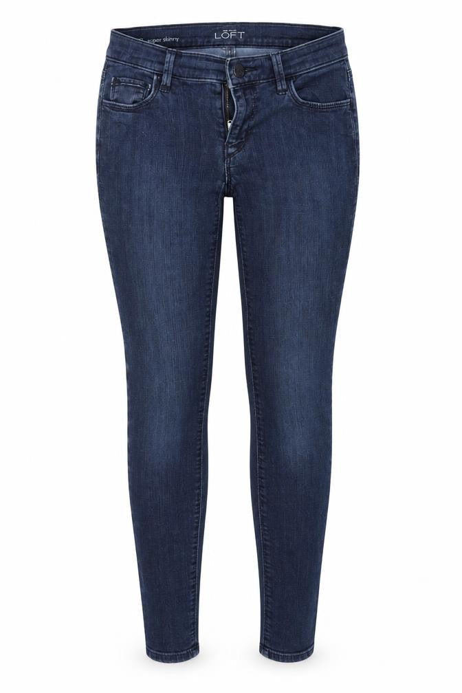 LOFT Womens Blue  Denim Skinny Jeans Size 27 L26 in