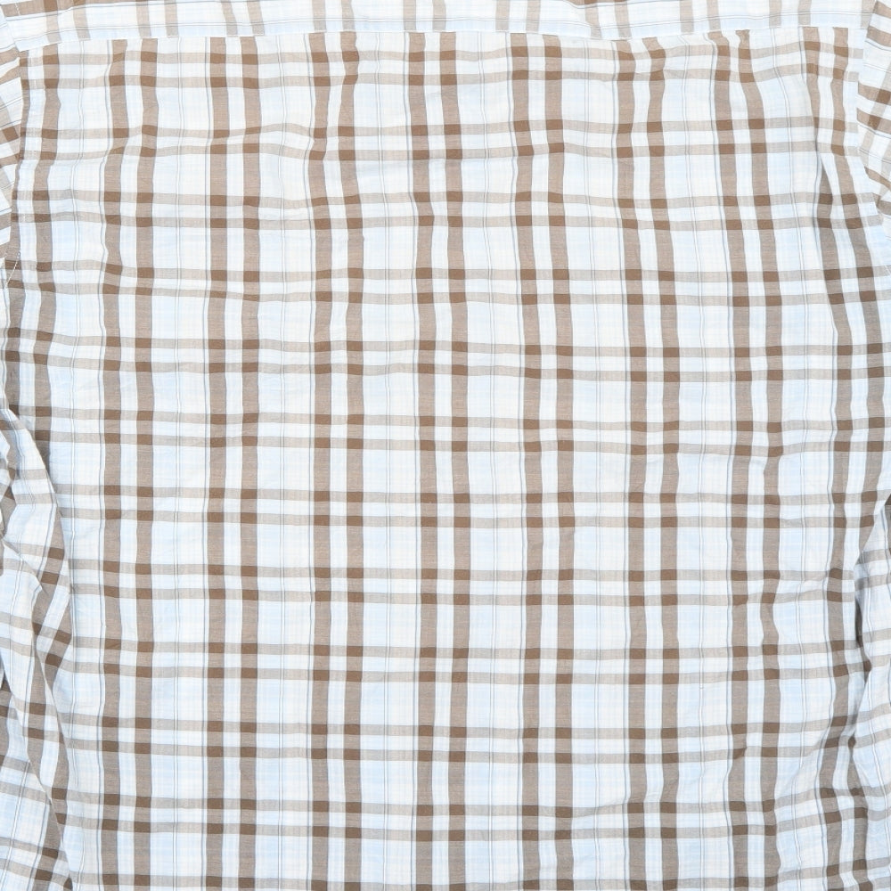 voyager Mens Blue Plaid   Button-Up Size XL