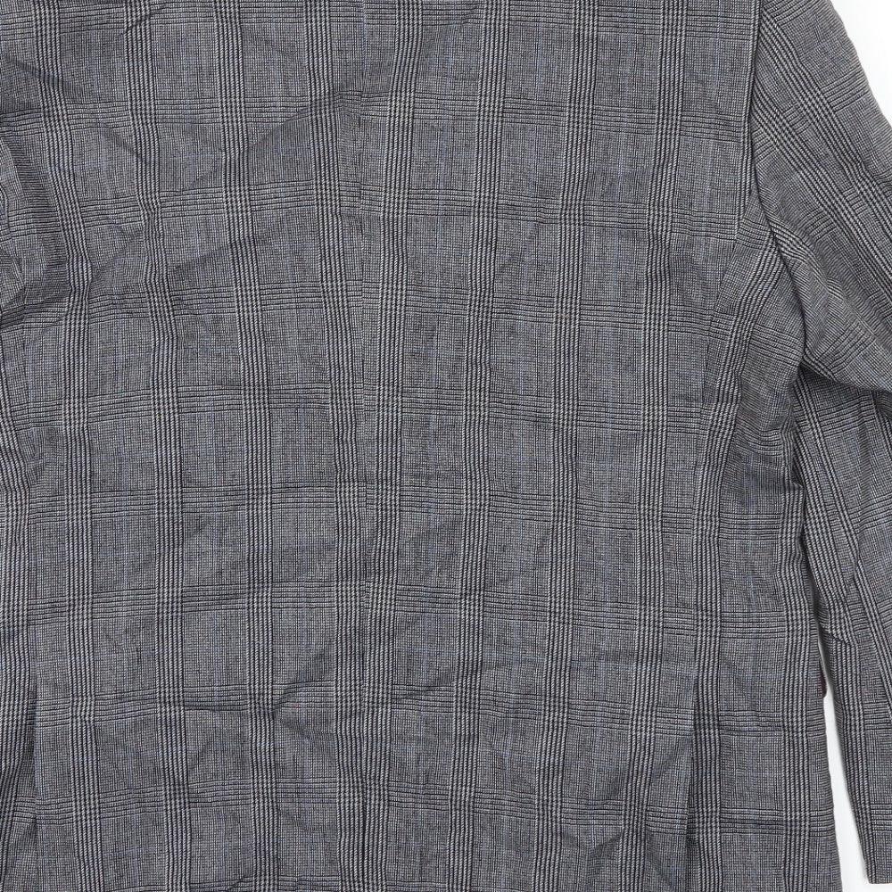 Skopes Mens Grey Plaid   Blazer