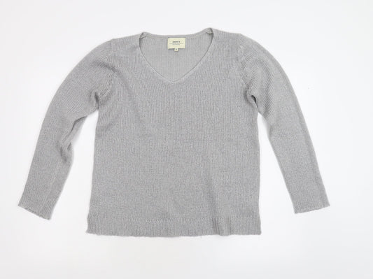 Matalan Womens Grey  Knit Pullover Jumper Size M