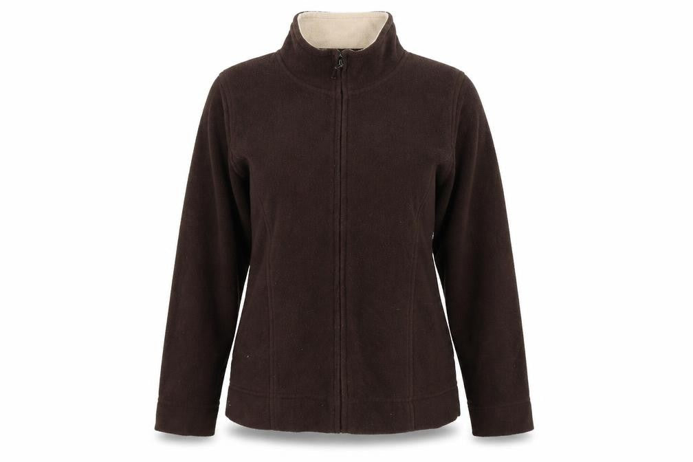 Isle Womens Brown   Full Zip Jumper Size S
