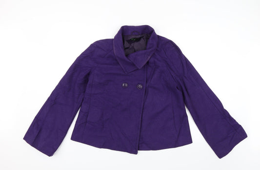 Stile Benetton Womens Purple   Jacket  Size 18