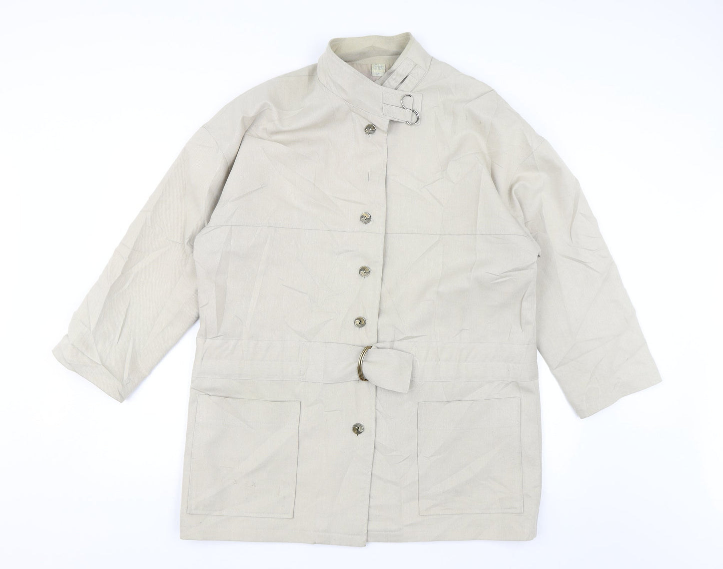Cinch Womens Beige   Overcoat Jacket Size 12