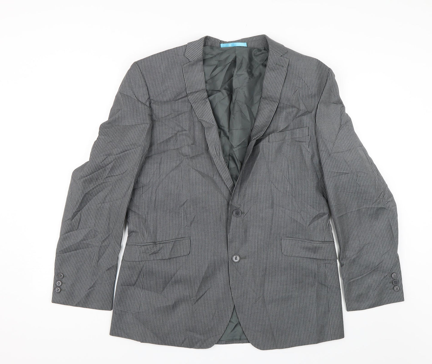 Burton Mens Grey Striped  Jacket Blazer Size 42