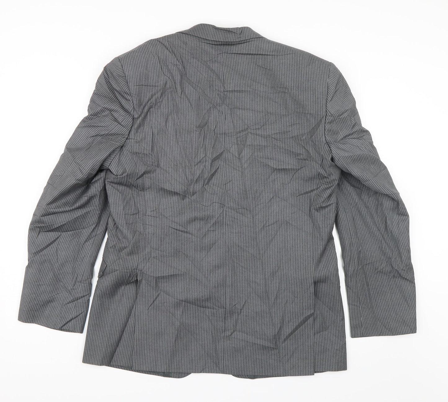 Burton Mens Grey Striped  Jacket Blazer Size 42
