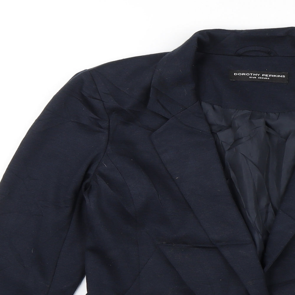 Dorothy Perkins Womens Blue   Jacket Blazer Size 10