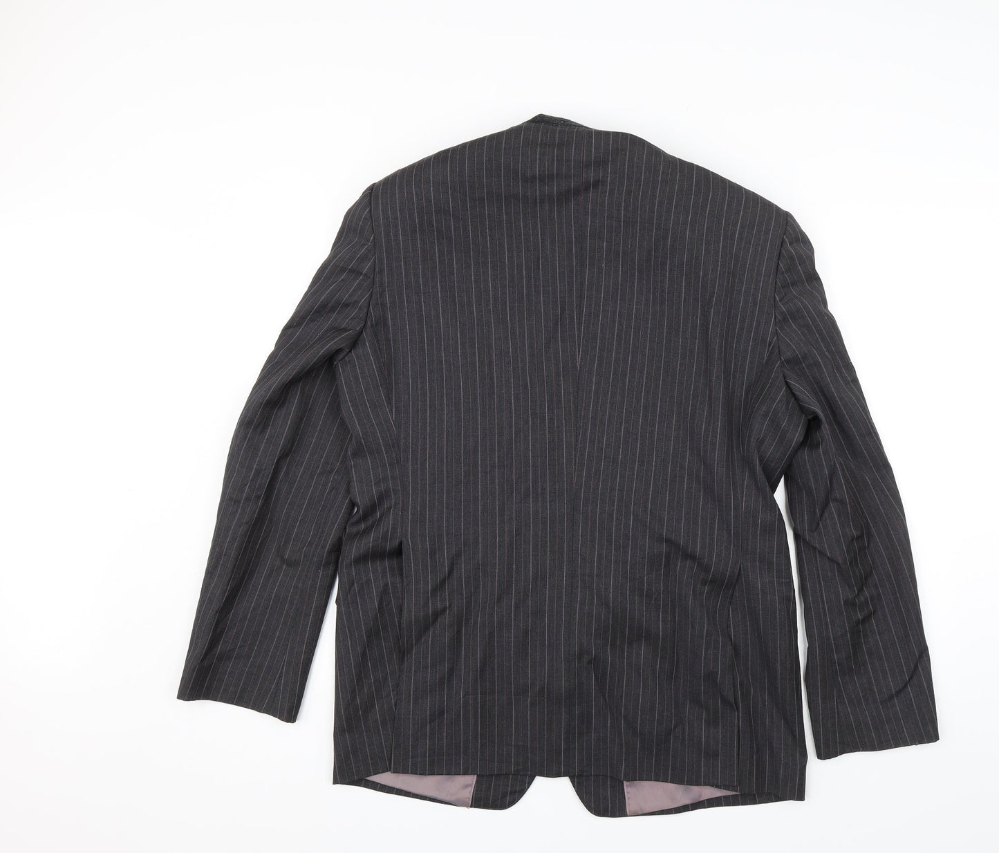 NEXT Mens Grey Striped  Jacket Suit Jacket Size 42