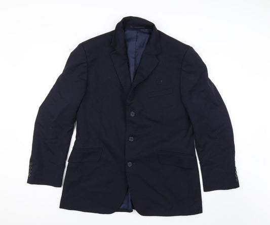 Preworn Mens Blue   Jacket Suit Jacket Size 42