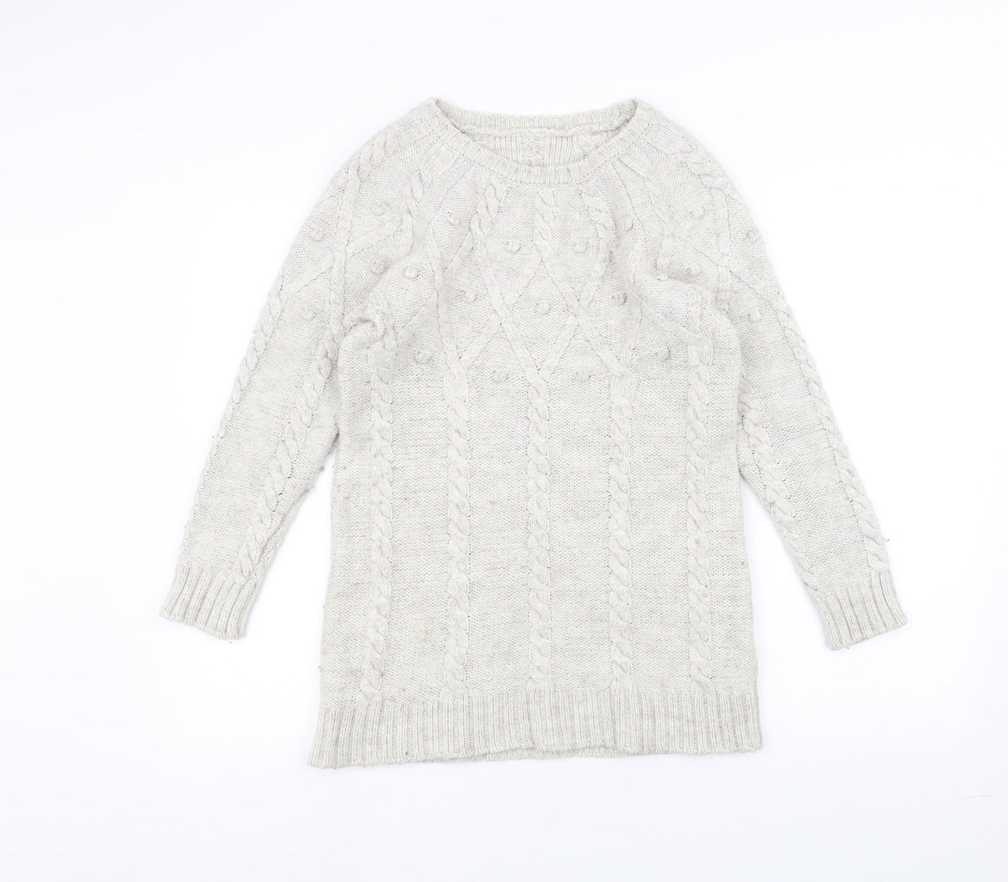 Marks and Spencer Womens White   Pullover Jumper Size 14