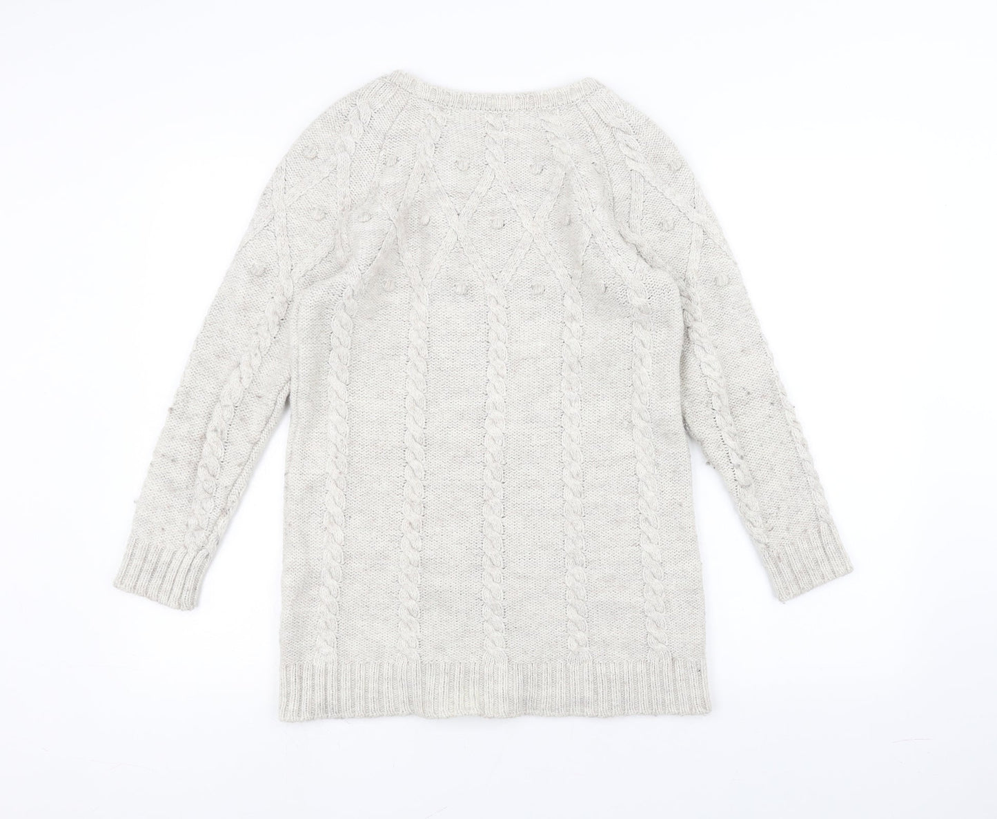 Marks and Spencer Womens White   Pullover Jumper Size 14