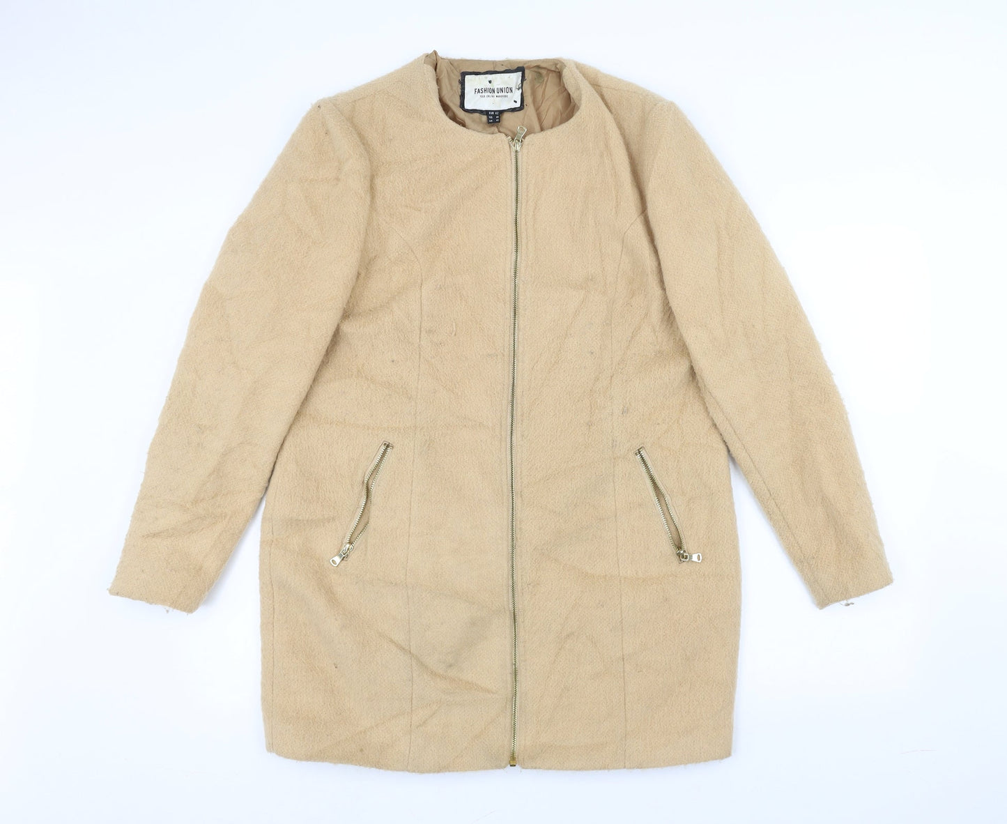 Fashion Union Womens Beige   Jacket  Size 14