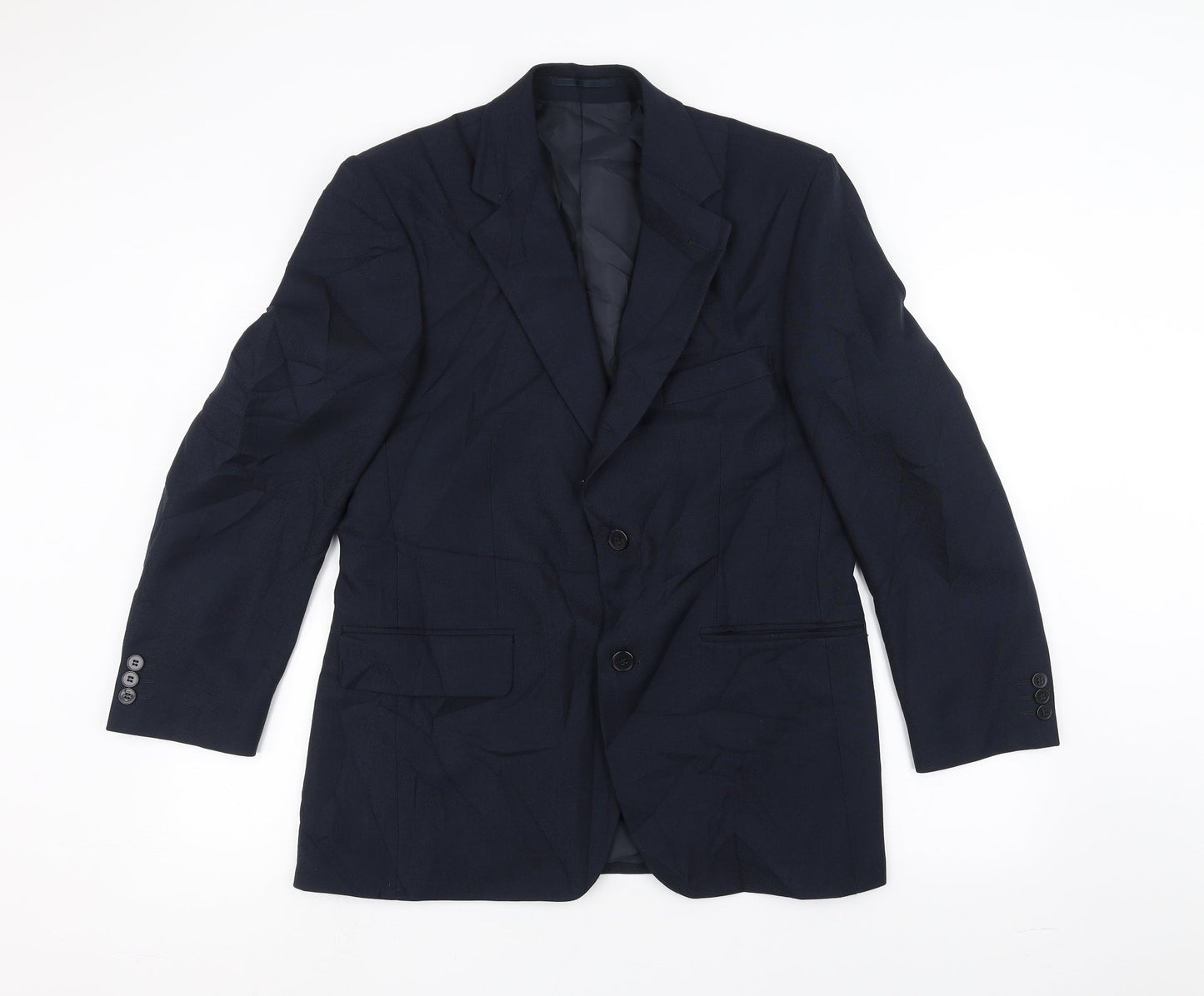 Pinstripe Mens Blue   Jacket Suit Jacket Size 38