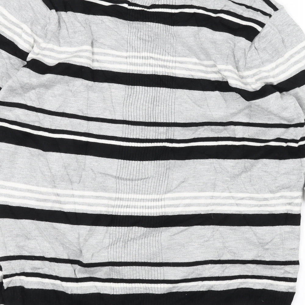 Principles Womens Grey Striped  Pullover Jumper Size 14