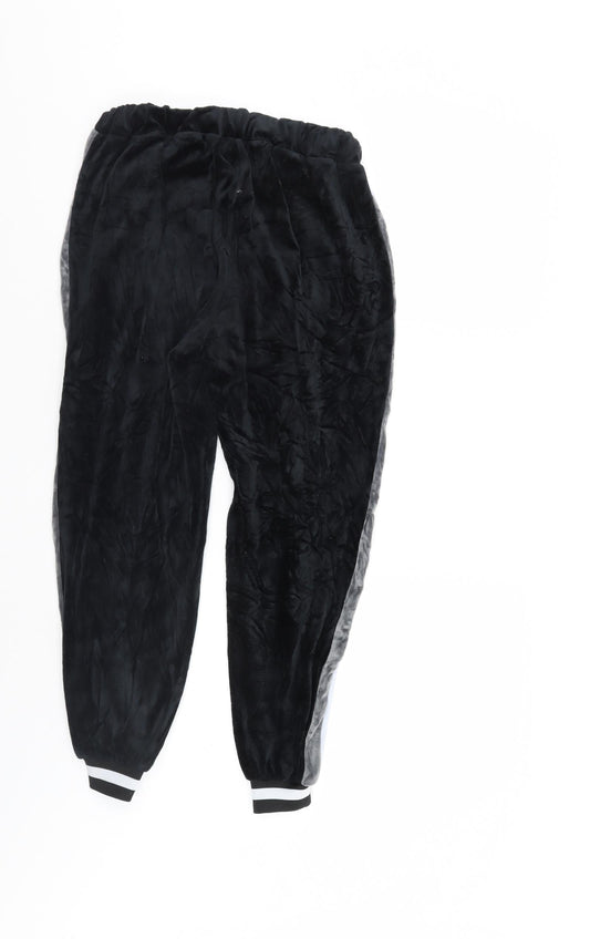 Boohoo Womens Black   Sweatpants Trousers Size 6 L25 in