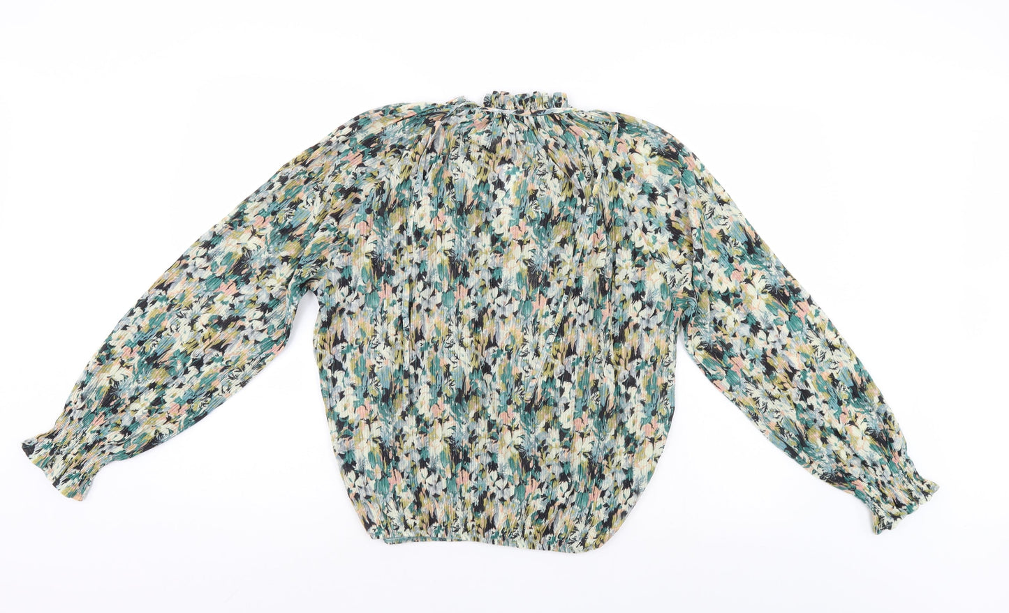 M&Co Womens Multicoloured Floral  Basic Blouse Size 10