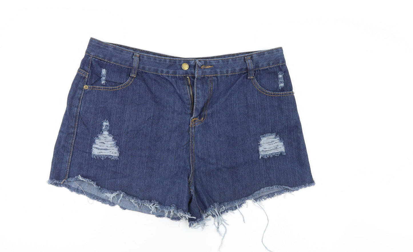Preworn Womens Blue  Denim Mom Jeans