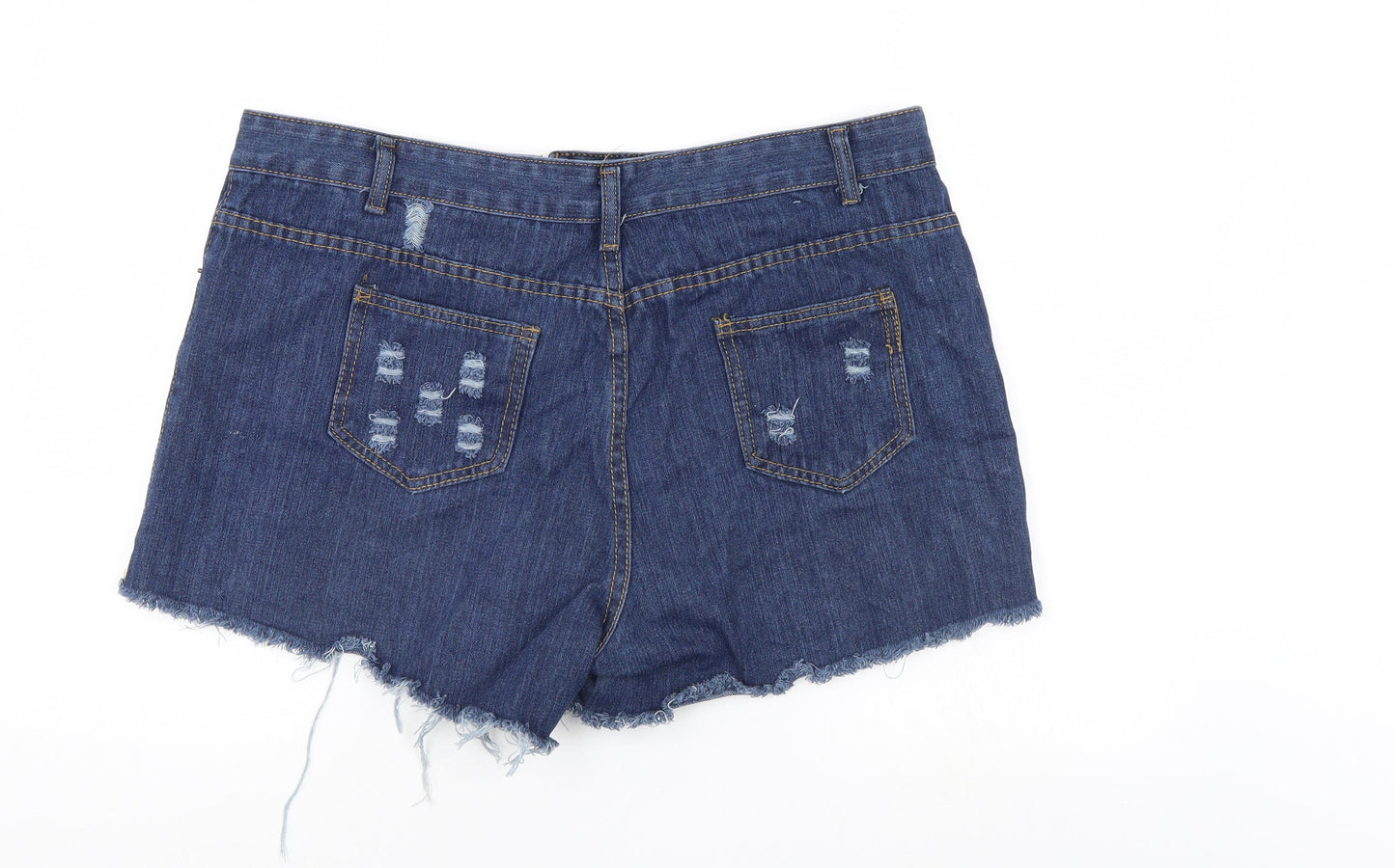 Preworn Womens Blue  Denim Mom Jeans