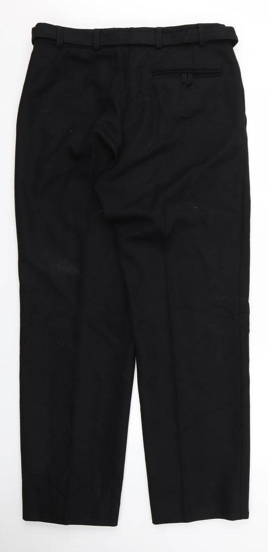 Preworn Womens Black  Rayon Trousers  Size 32 L27 in