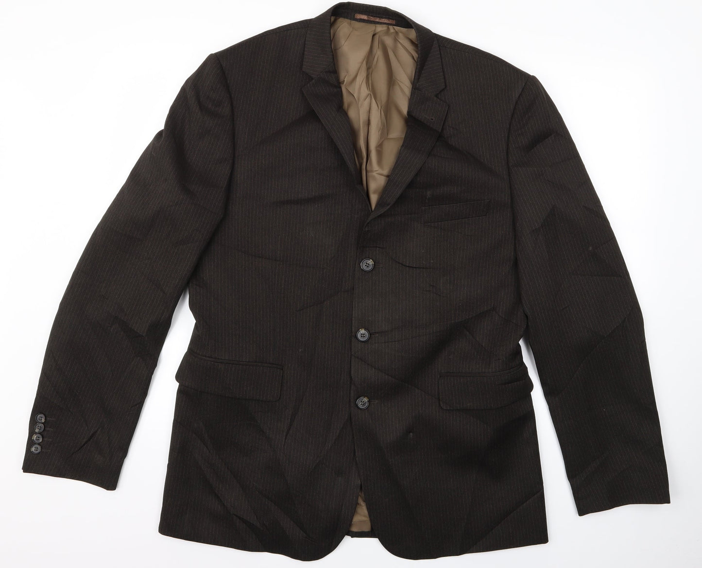 taylor and wright Mens Brown Striped  Jacket  Size 42